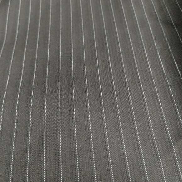 Statement Mens Dress Pants Navy Stripes Flat Front Comfortable Fit SZ 42W/30 NWT - Picture 5 of 8